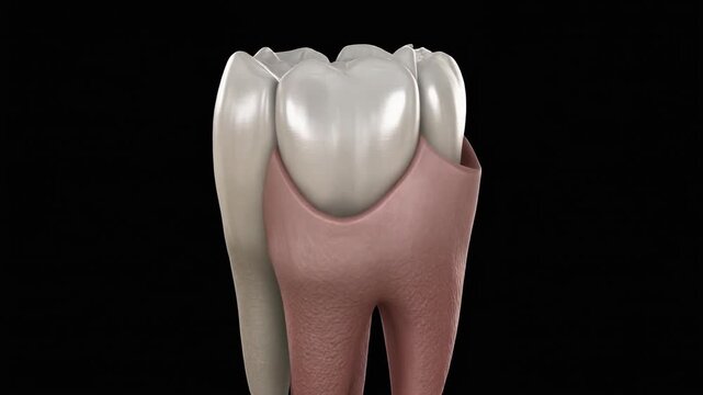 The Mandibular First Premolar. A mandibular first permanent premolar, emphasizing its characteristic bicuspid shape and two distinct cusps. Focus: crown morphology and occlusal surface detail.

