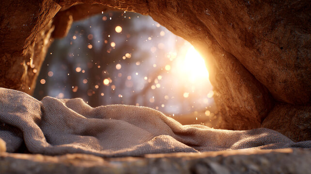 The biblical Christian concept. The descent of light into the Holy Sepulchre.