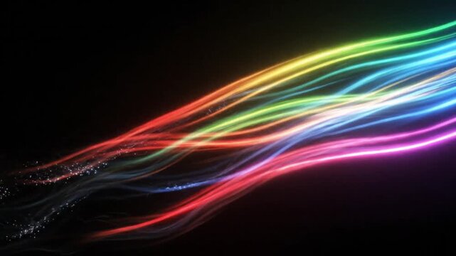 abstract background with glowing lights
