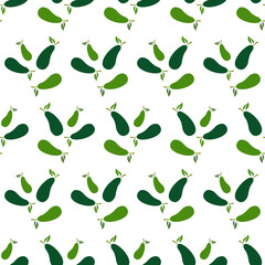 Seamless Pattern with Avocado Fruits Design