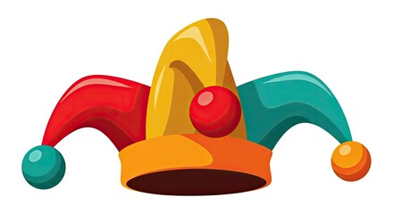 April fools' day jester hat colorful foolish prankster headgear