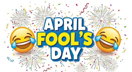 April fools day funny joke prank celebrations laughter emojis