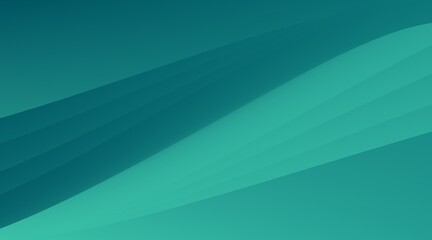 Obraz premium Elegant abstract background featuring deep teal and turquoise flowing waves. Minimalist curved layers create a sophisticated, professional, and calm aesthetic perfect for modern digital designs.