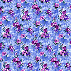 abstract background with flowers