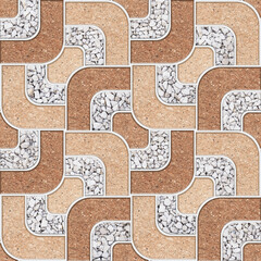 brown abstract frame pattern with rock texture background
