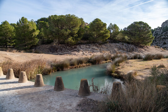 Poza de Fuente Caputa lake in Spain