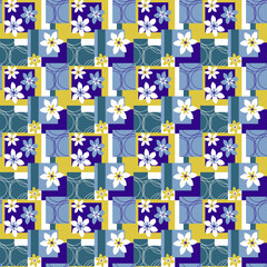 seamless pattern with flowers