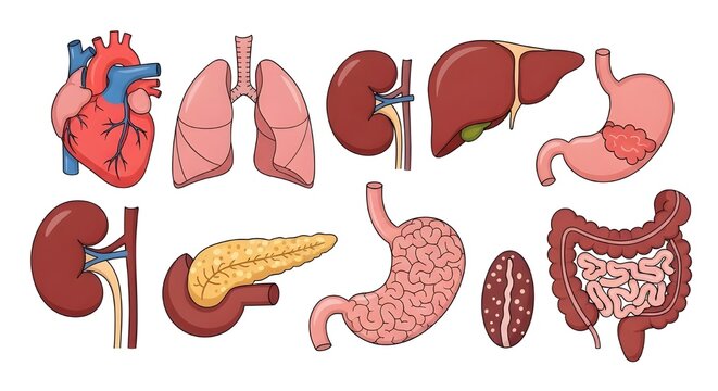 vector anatomy of the human organs