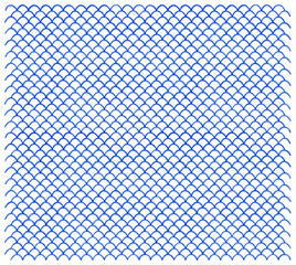 Blue Watercolor Semicircle Fish Scale Seamless Pattern High Resolution, Large Scale, HQ © 정원 진