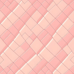 Naklejka premium Seamless pixel art quilted diamond fabric pattern