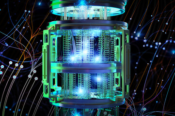 Quantum computer machine for big data analysis