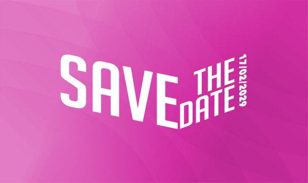 Save the date banner.  business, and advertising. event summit