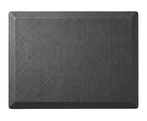 Rectangular black textured rubber mat mockup © BTG
