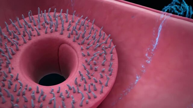 3D Animation: Journey Through the Spiral Cochlea and Auditory Hair Cells