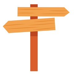 Wooden Signpost Illustration