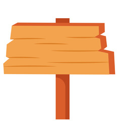 Wooden Signpost Illustration