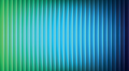 Vertical glowing light lines from green to blue gradient