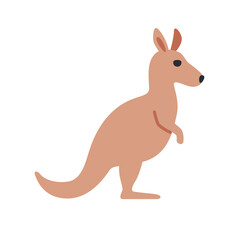 Kangaroo Emoji Icon &ndash; Australian Marsupial Animal Vector Illustration