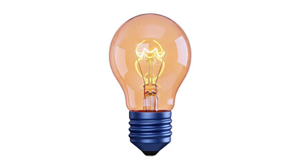 Incandescent Light Bulb with Blue Base