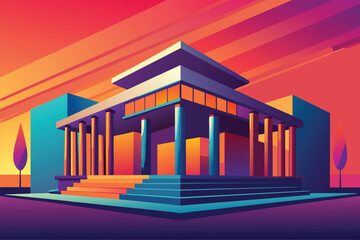 abstract background with colorful lines