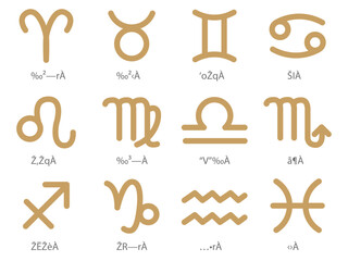 星座のアイコンイラスト素材セット2 © kiko