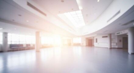Obraz premium Tranquil Hospital Environment with Soft Lighting and Peaceful Colors, Creating a Healing Atmosphere