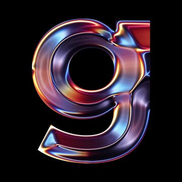 Transparent Chrome letter G small