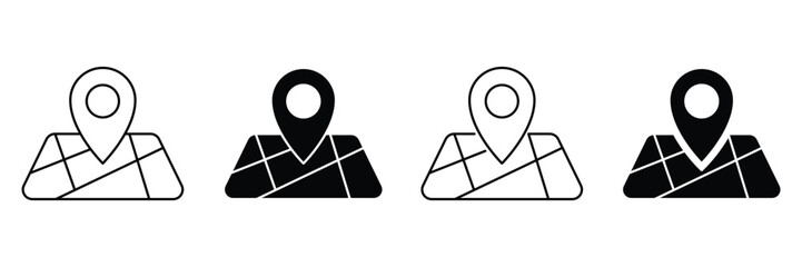 Geo location map pin pointer mark. Maps and pin icon. location sign and symbol. geo locate, pointer icon.