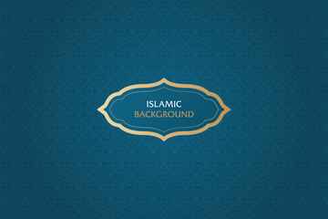 BLUE ISLAMIC BACKGROUND PATTERN