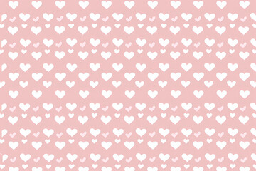 Seamless Pink Heart Pattern Background for Valentine Crafts Romantic Designs Wrapping Paper and Digital Use