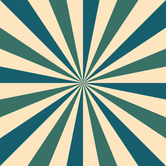 Obraz premium Vintage Sunburst Radial Background with Retro Rays