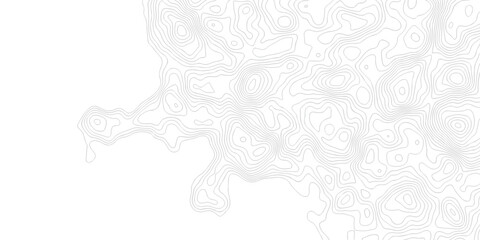 Fototapeta premium Topo grid map paper black, white contours topography stylized height of the lines map. line counter map terrain design.