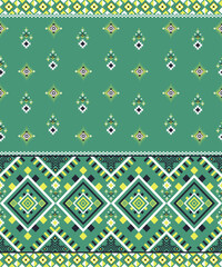 Geometric Ethnic pattern, Native American tribal fabric, tile, carpet, vector, illustration design.Bold contrast and repeating geometric elements create a modern yet traditional surface design. Ideal 