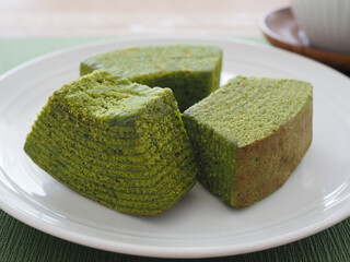 抹茶のバームクーヘン