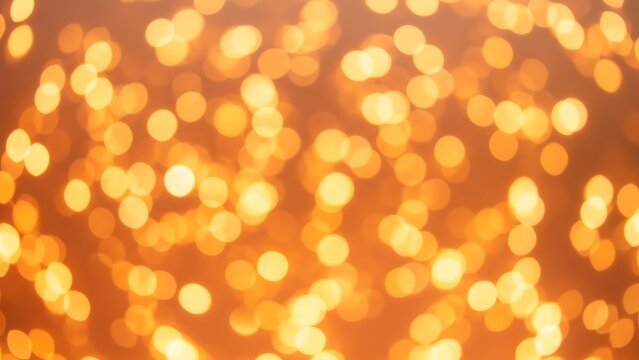 Golden bokeh lights background texture