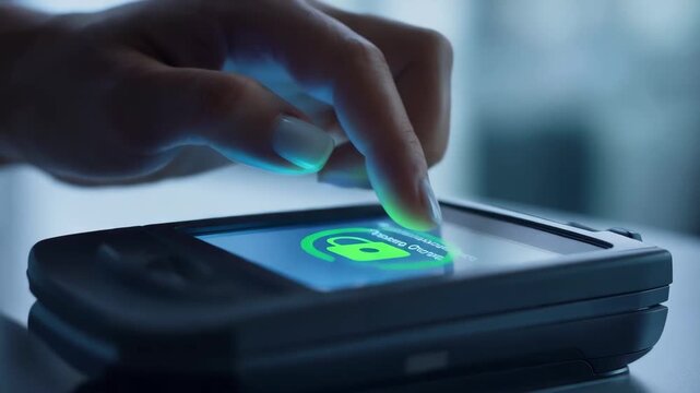 Smartphone locks activated during a payment process in an indoor setting