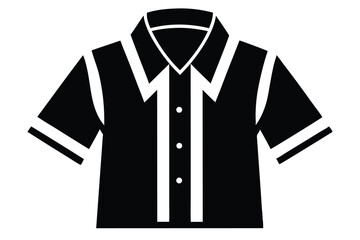 Naklejka premium shirt silhouette line art vector illustration