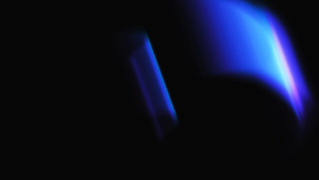 Motion Neon Light Streaks on Dark Background for Futuristic Technology Design