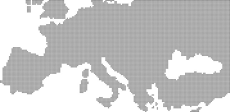 Mappa dell'europa di centro