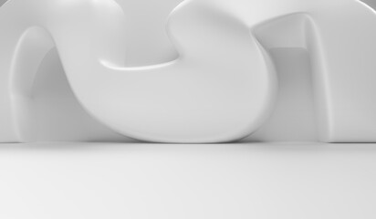 Abstract Futuristic empty floor and room Sci-Fi Corridor With light for showcase,room,interior,display products.Modern Future cement floor and wall background technology interior concept