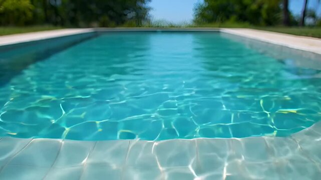 Tidal flat pool background with slow ripples and soft reflection movement