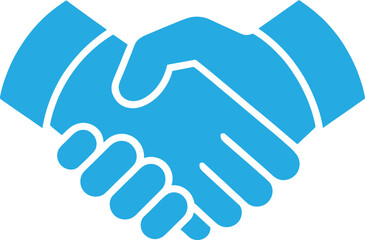 Obraz premium Handshake business partnership icon. agreement, deal, cooperation and trust. vector illustration