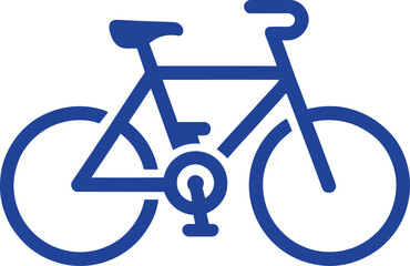Fototapeta premium Bicycle Icon for Healthy Lifestyle. Cycling, Eco-Friendly Transport, and Outdoor Fitness Vector Illustration