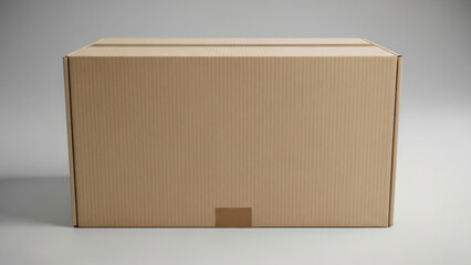 Large cardboard box on a neutral background.
