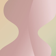 Vertical Organic Abstract Forms in Soft Pastel Tones, Minimal Contemporary Wall Art Background Design