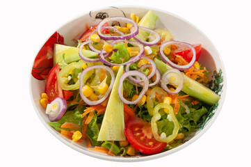 Fish and vegetable salad