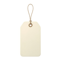 Blank Paper Tag with String - Retail Label and Price Marker