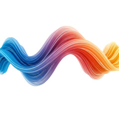 Colorful Twisted Ribbon: Abstract Blue to Red Gradient