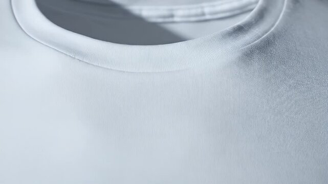 Plain White T-Shirt Floating Against a Subtle Gray Studio Backdrop with Soft Lighting