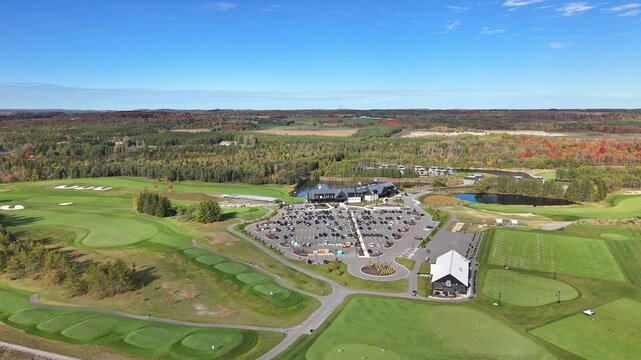 TPC Toronto At Osprey Valley Golf Course During Fall In Caledon, Ontario, Canada.